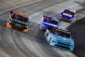 #02: Justin Mondeik, Young's Motorsports, Chevrolet Silverado Chevrolet #1: William Sawalich, TRICON Garage, Toyota Tundra Toyota